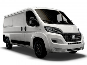 fiat ducato van l2h1 2022 3D मॉडल
