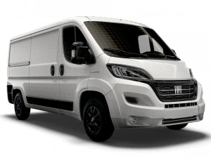 fiat ducato van l2h1 2022 3D Model
