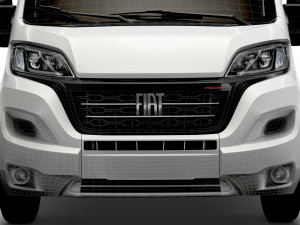 fiat ducato van l2h1 2022 3D मॉडल