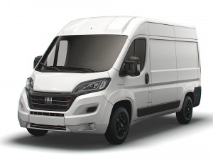fiat ducato van l2h2 2022 Modelo 3D