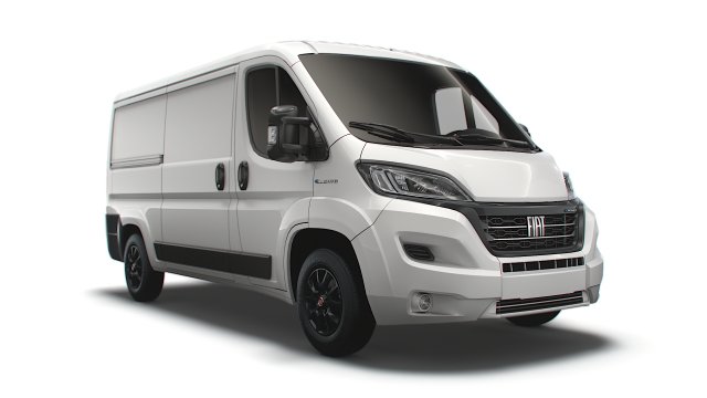 fiat e ducato van l2h1 2022 Modelo 3D .c4d .max .obj .3ds .fbx .stl .blend 