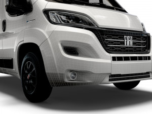 fiat e ducato van l2h1 2022 Modelo 3D