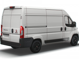 fiat e ducato van l2h2 2022 3D Модель