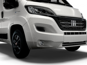 fiat e ducato van l2h2 2022 3D Модель