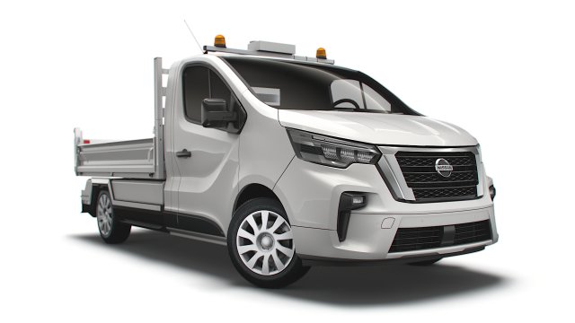nissan nv300 tipper 2022 Modèle 3D .c4d .max .obj .3ds .fbx .stl .blend 