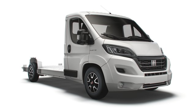fiat ducato 3540 l4 platform cab 2022 Modelo 3D .c4d .max .obj .3ds .fbx .stl .blend 