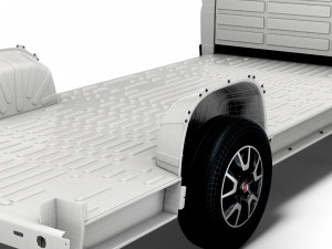 fiat ducato 3540 l4 platform cab 2022 Modelo 3D