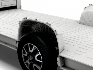 fiat ducato 3540 l4 platform cab 2022 Modelo 3D