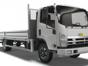 chevrolet w3500 rigid body truck 2021 3D Model