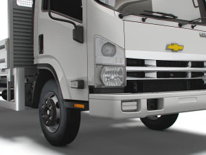 caminh&atilde;o de carroceria r&iacute;gida chevrolet w3500 2021 Modelo 3D
