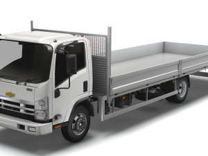 chevrolet w3500 rigid body truck 2021 3D Модель