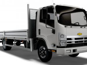 chevrolet w3500 rigid body truck 2021 3D Модель