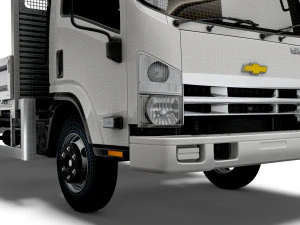 caminh&atilde;o de carroceria r&iacute;gida chevrolet w3500 2021 Modelo 3D