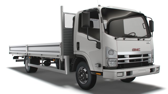 gmc w3500 rigid body truck 2021 Modèle 3D .c4d .max .obj .3ds .fbx .stl .blend 