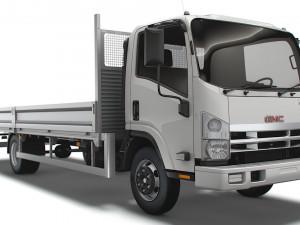 gmc w3500 rigid body truck 2021 3D Model