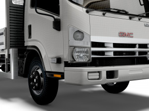 gmc w3500 rigid body truck 2021 Modèle 3D