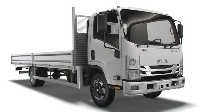 isuzu elf rigid body truck 2021 3D Model .c4d .max .obj .3ds .fbx .stl .blend 