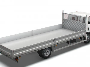 isuzu elf rigid body truck 2021 3D Model