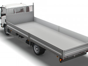 isuzu elf rigid body truck 2021 3D Model