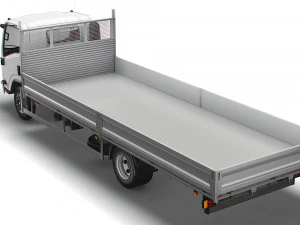 isuzu elf rigid body truck 2021 3D Model