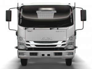 isuzu elf rigid body truck 2021 3D Model