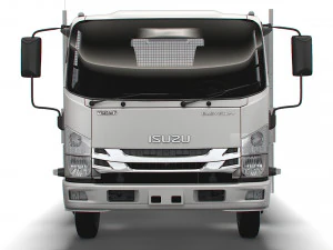 isuzu elf rigid body truck 2021 3D Model