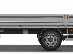 isuzu elf rigid body truck 2021 3D Model