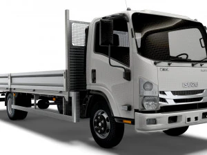 isuzu elf rigid body truck 2021 3D Model