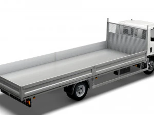 isuzu elf rigid body truck 2021 3D Model