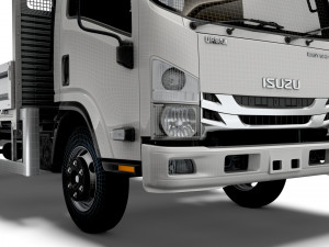 isuzu elf rigid body truck 2021 3D Model
