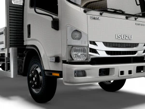 isuzu elf rigid body truck 2021 3D Model