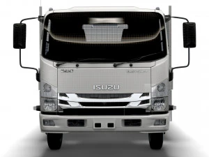 isuzu elf rigid body truck 2021 3D Model