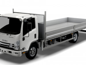 isuzu elf rigid body truck 2021 3D Model