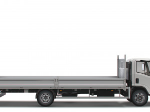 isuzu npr rigid body truck 2021 3D Model