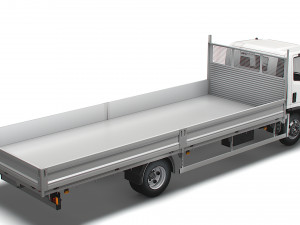 isuzu npr rigid body truck 2021 3D Model