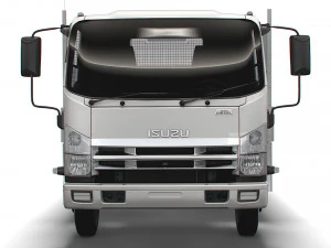 camion isuzu npr cassone rigido 2021 Modello 3D