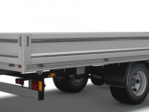 isuzu npr rigid body truck 2021 3D Model