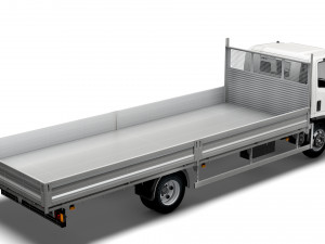 isuzu npr rigid body truck 2021 3D Model