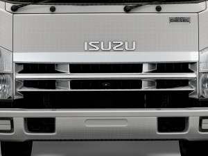 isuzu npr rigid body truck 2021 3D Model