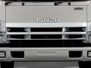 camion isuzu npr cassone rigido 2021 Modello 3D