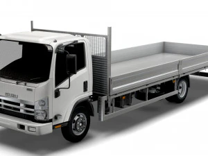 camion isuzu npr cassone rigido 2021 Modello 3D