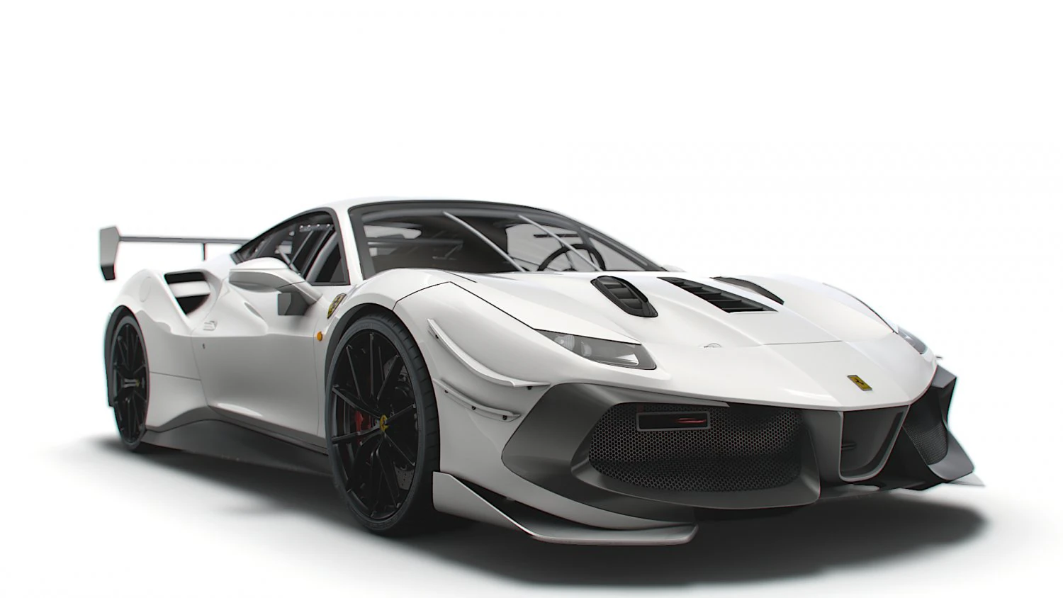 ferrari gtb 488 evo 2021 3D Model .c4d .max .obj .3ds .fbx .stl .blend