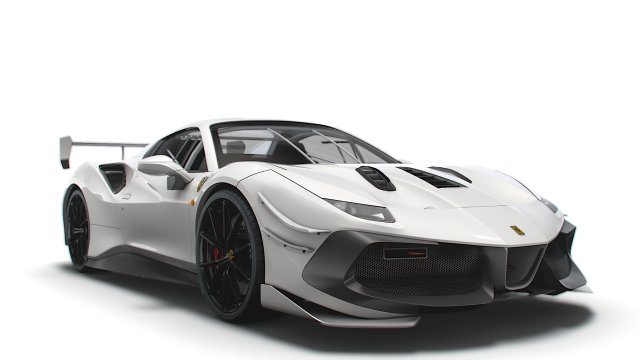 ferrari gtb 488 evo spider 2021 Modèle 3D .c4d .max .obj .3ds .fbx .stl .blend 