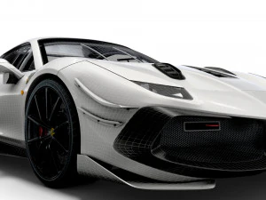 ferrari gtb 488 evo spider 2021 3D Model
