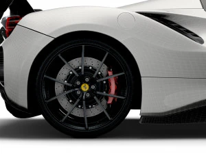 ferrari gtb 488 evo spider 2021 3D Model