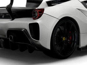 ferrari gtb 488 evo spider 2021 3D Model