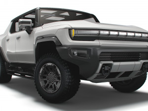 gmc hummer ev pickup 2022 3D Model