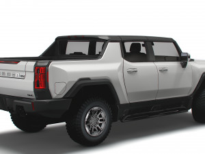 gmc hummer ev pickup 2022 3D Model