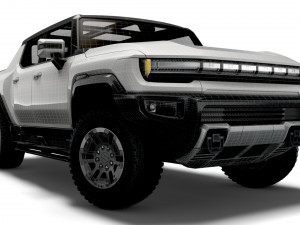 gmc hummer ev pickup 2022 3D Model