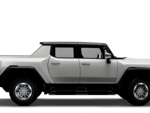 gmc hummer ev pickup 2022 3D Model